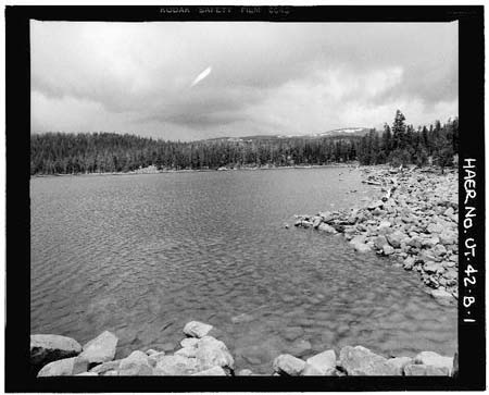 HAER photo of Brown Duck Lake looking southwest, July 1984