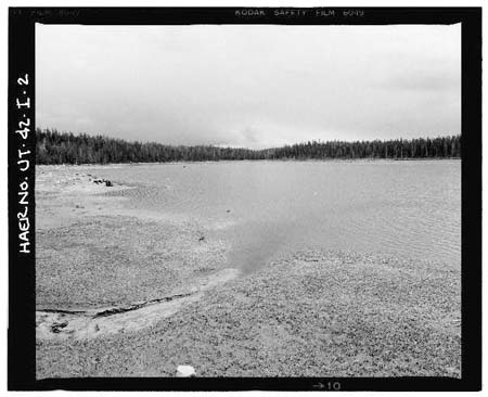 HAER photo of Island Lake with inlet in foreground, looking south, July 1985