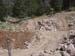 09-Kidney Lake Stabilization, placing fourth gabion cut-off wall, third gabion wall hit bedrock