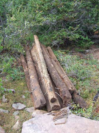 05-White Miller Lake Stabilization, logs removed from outlet channel