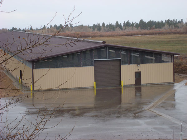 Completed Whiterocks Hatchery Raceway Cover Building March 31, 2010